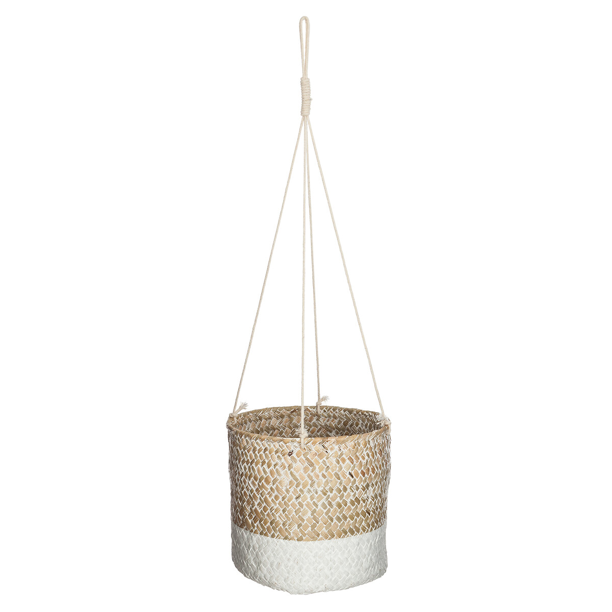 Vaso suspenso ETNIK branco e bege