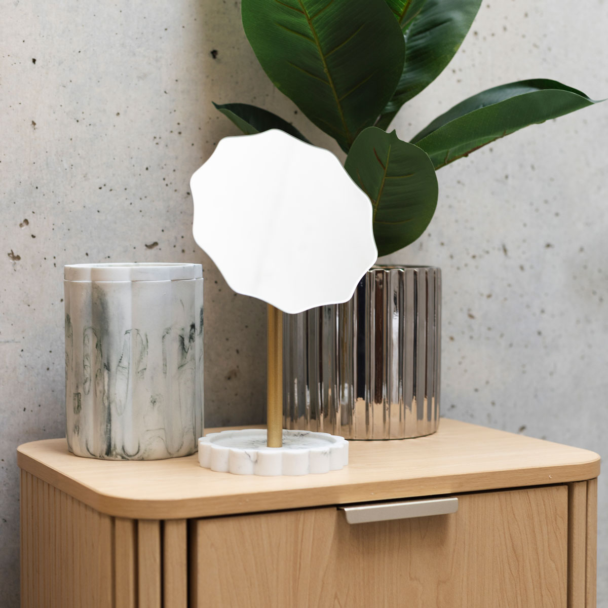 Espelho wc branco 27cm