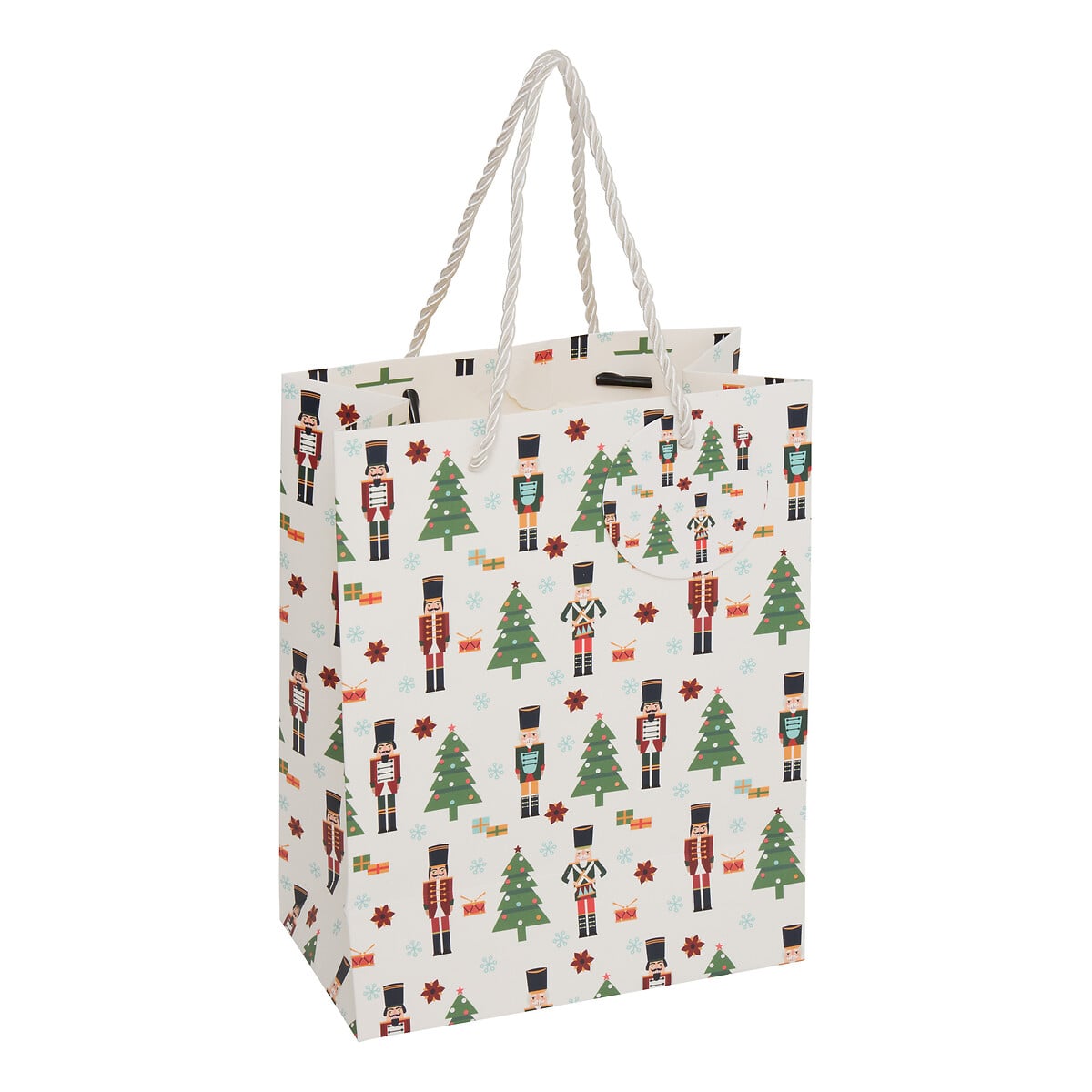 Saco oferta com figuras natalicias 18x10x23cm