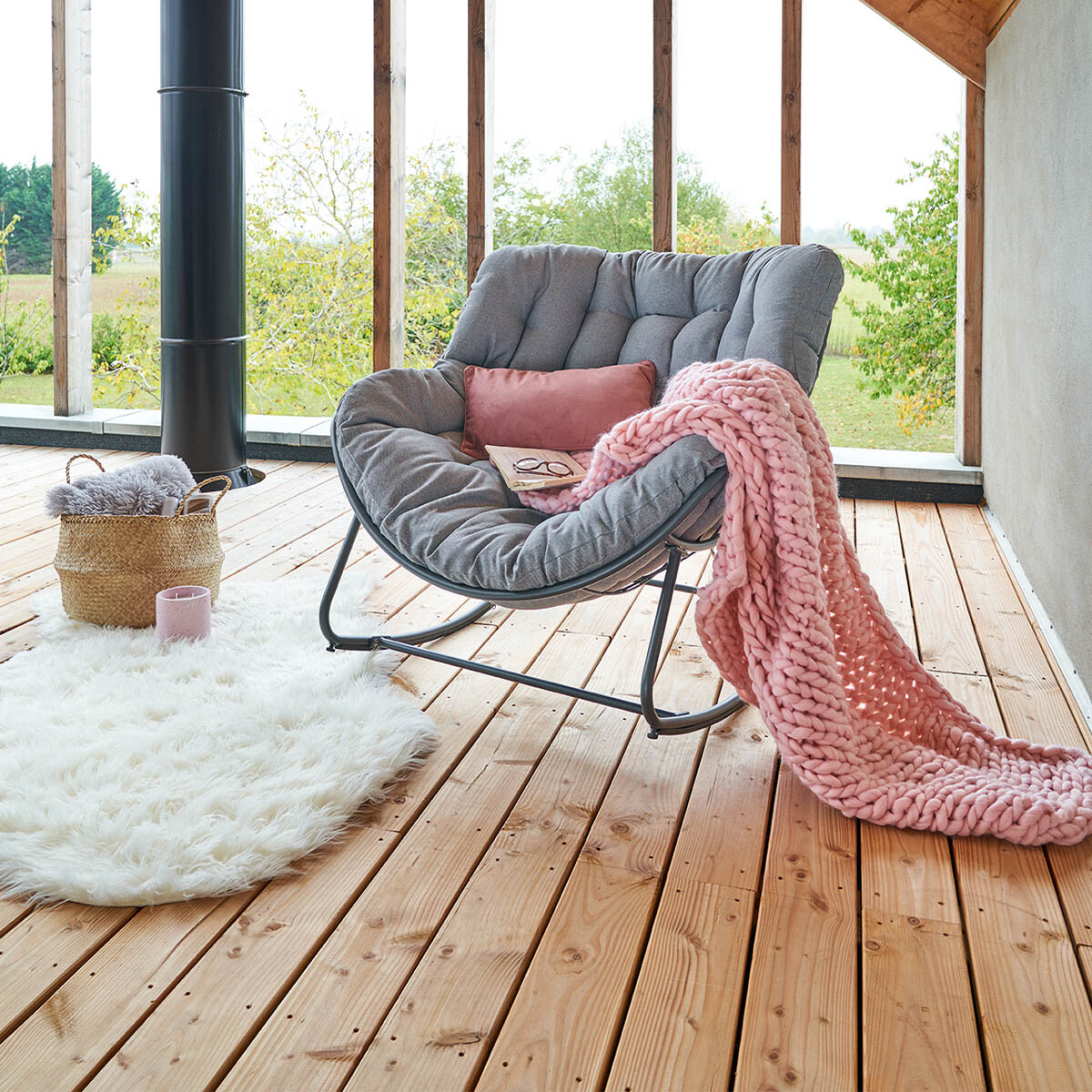 Cadeir&atilde;o baloi&ccedil;o PAOPAO cinza graphite