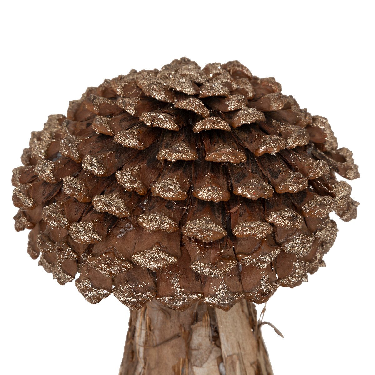 Figura de cogumelo castanho 18cm