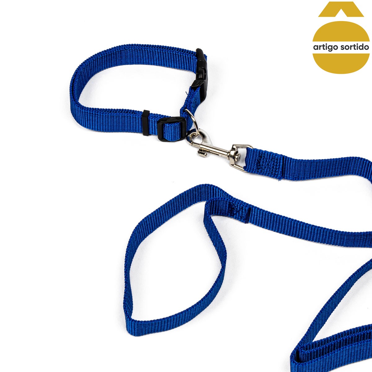 Conjunto de trela com coleira 250cm,  Conjunto de trela com coleira 250cm