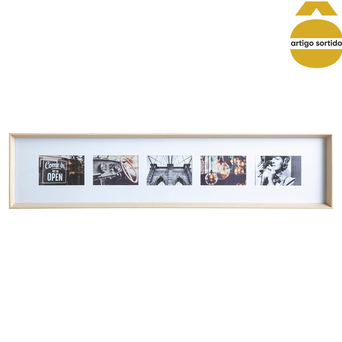 Multimoldura AXEL rectangular para 5 fotografias,  Multimoldura AXEL rectangular para 5 fotografias