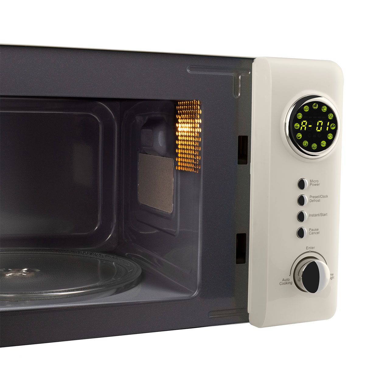 Microondas VINTAGE CUISINE creme 700w,  Microondas VINTAGE CUISINE creme 700w