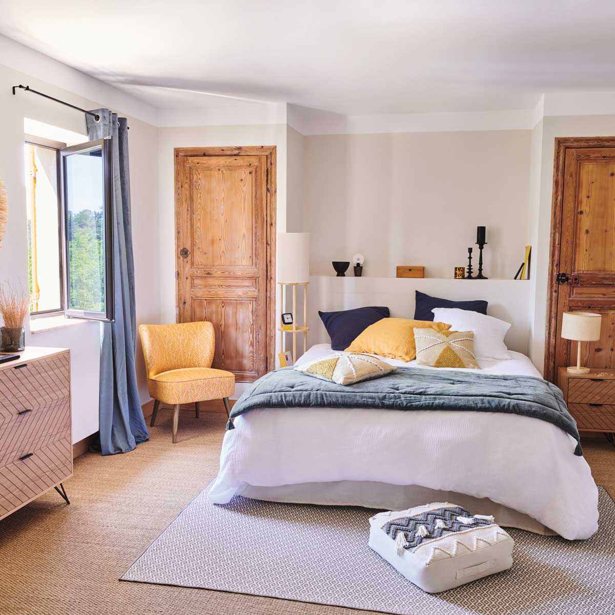 Edredão Fundo De Cama MIDNIGHT Cinza Escuro 70x180cm