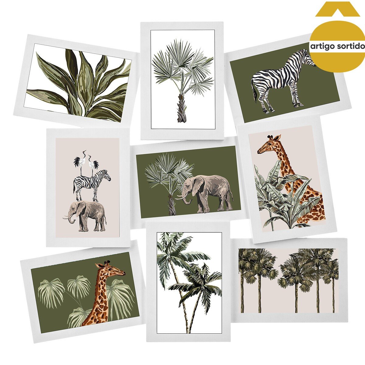 Multimoldura para 9 fotos