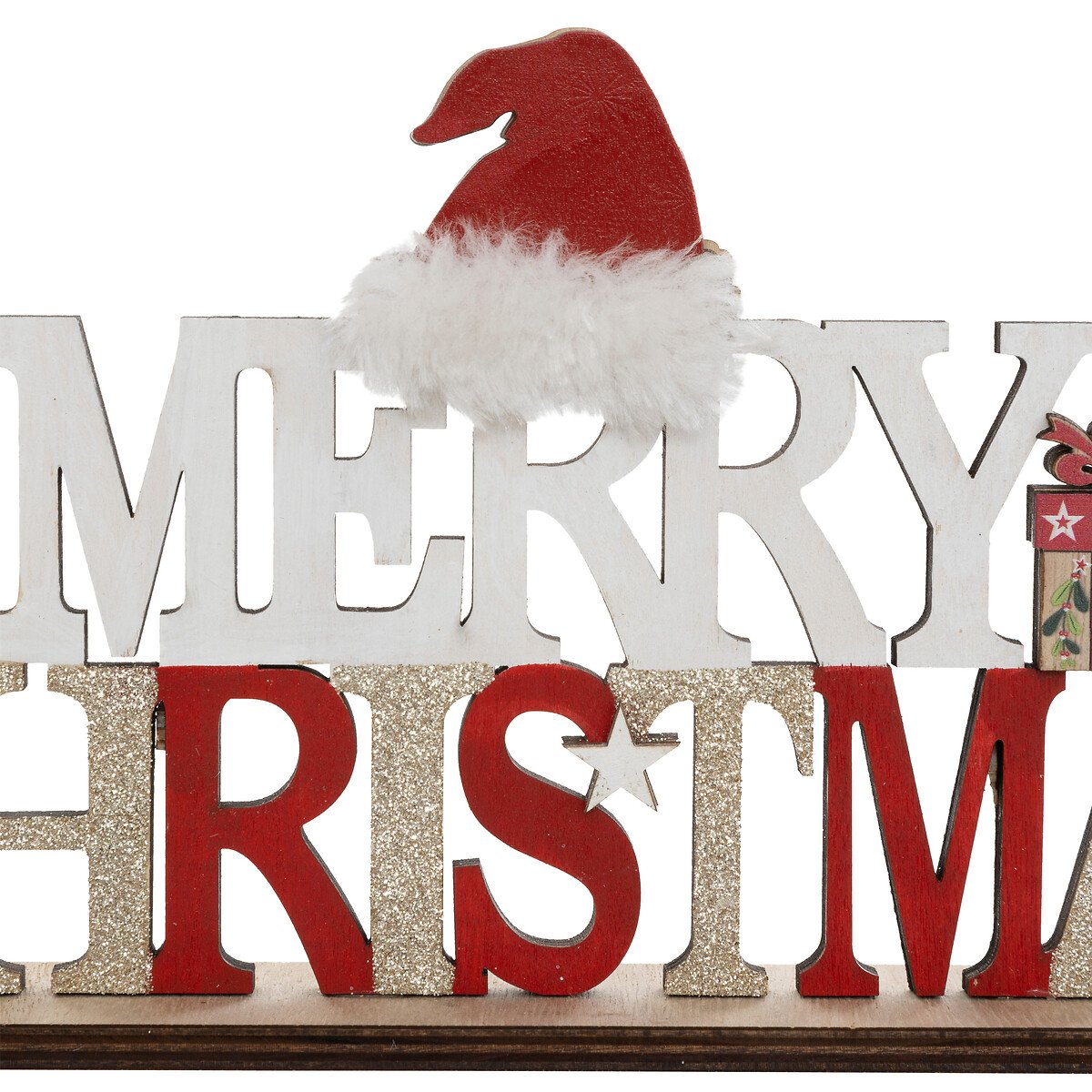 Placa merry christmas 30cm,  Placa merry christmas 30cm