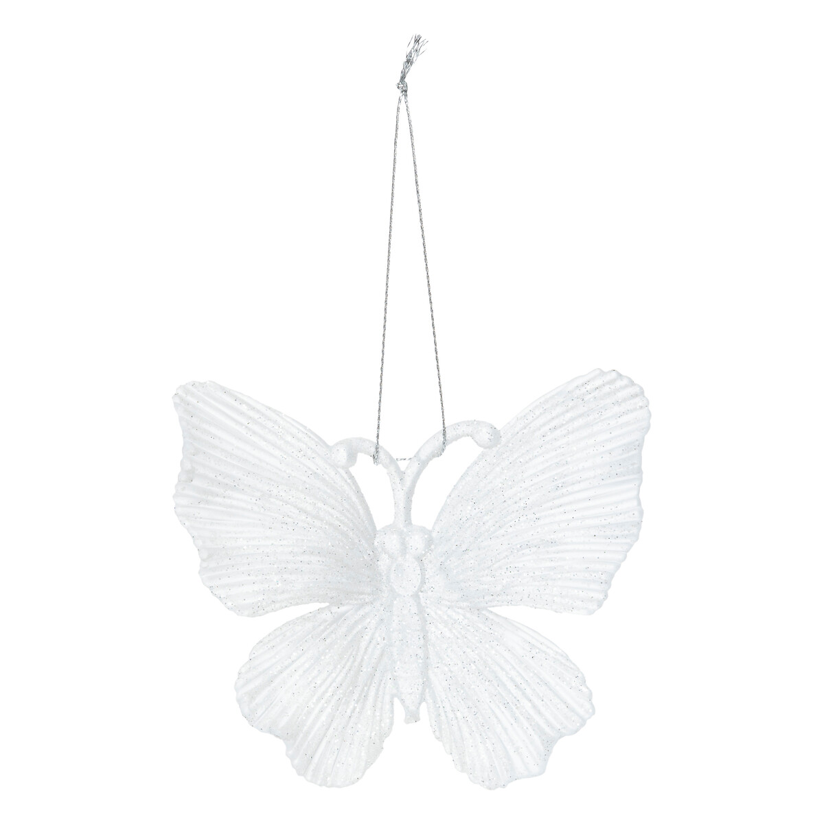 Pendurante em forma de borboleta branca 9x3x10cm