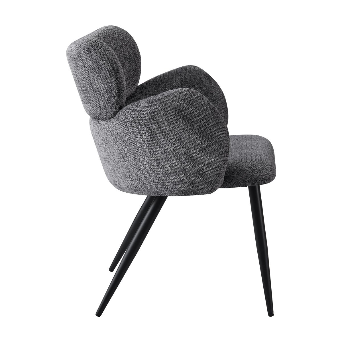 Cadeir&atilde;o GONDAR tecido cinza