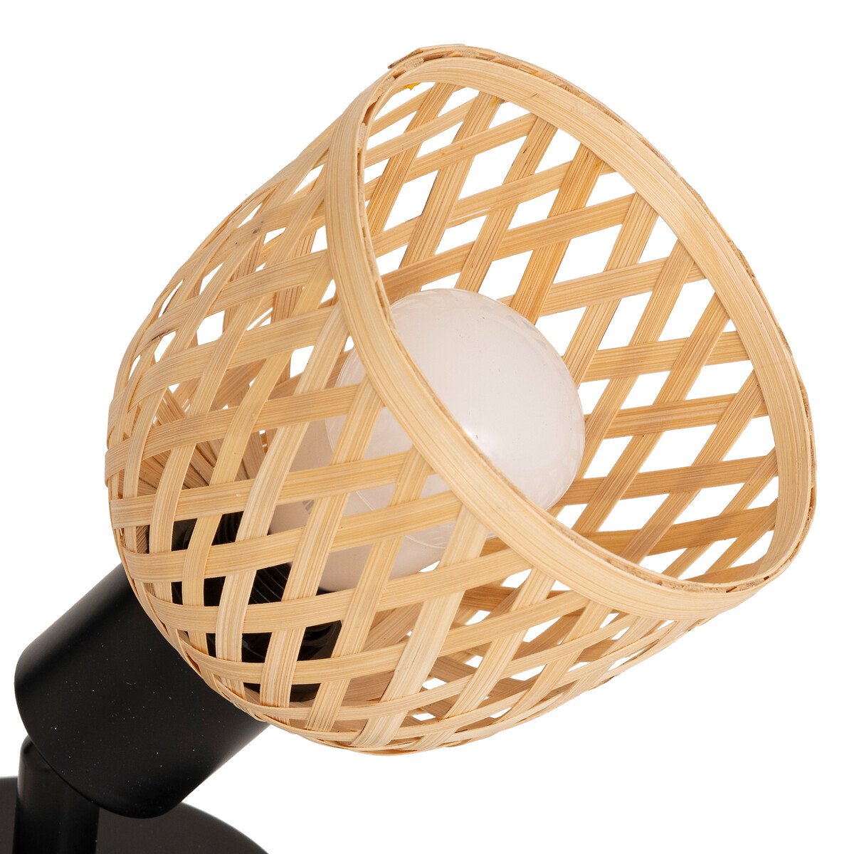 Candeeiro de parede LIO bege efeito r&aacute;fia