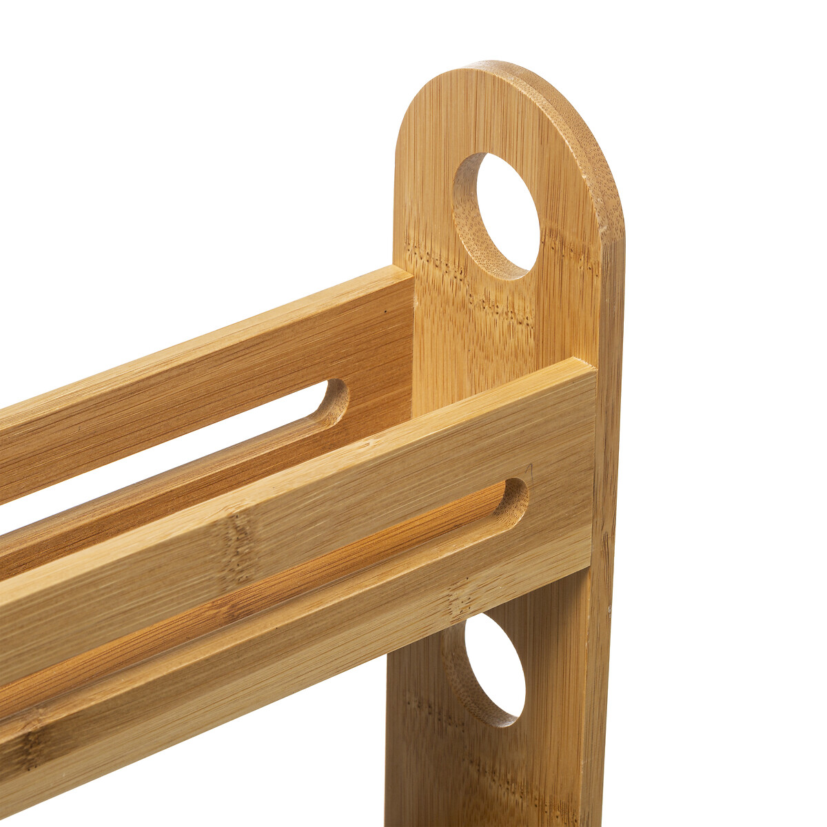 Estante para cozinha com 2 n&iacute;veis em bambu