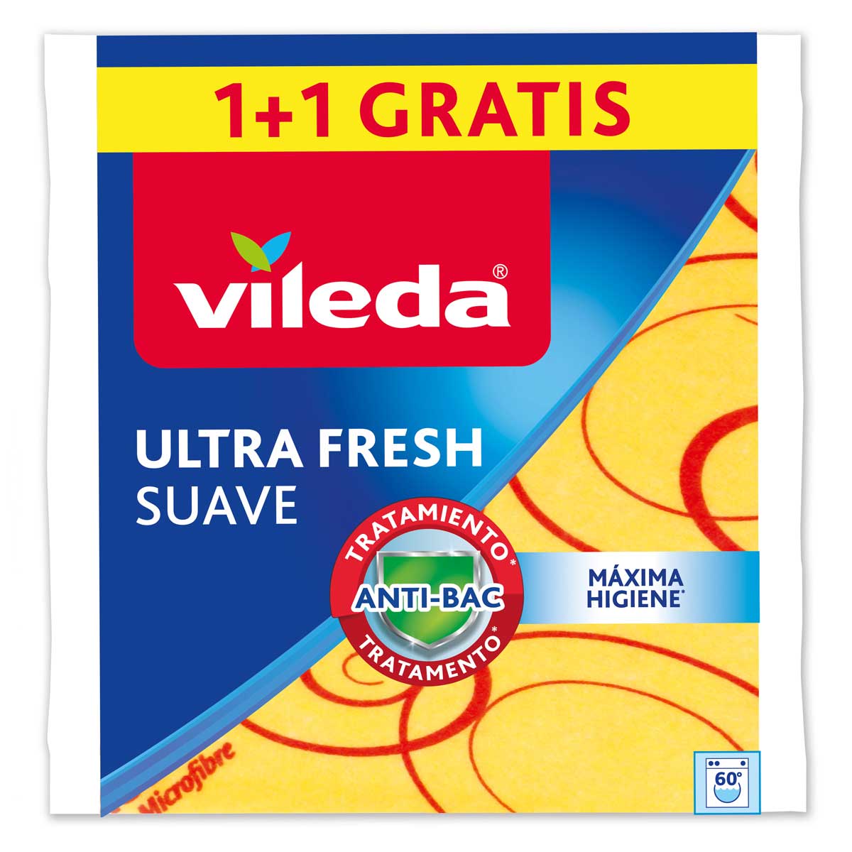 Pano suave e absorvente amarelo VILEDA