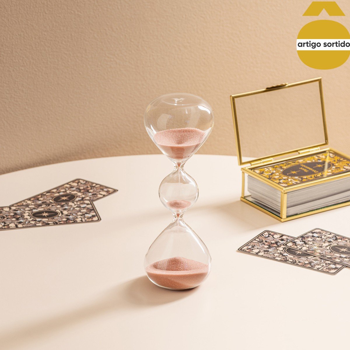 Ampulheta BLI de vidro