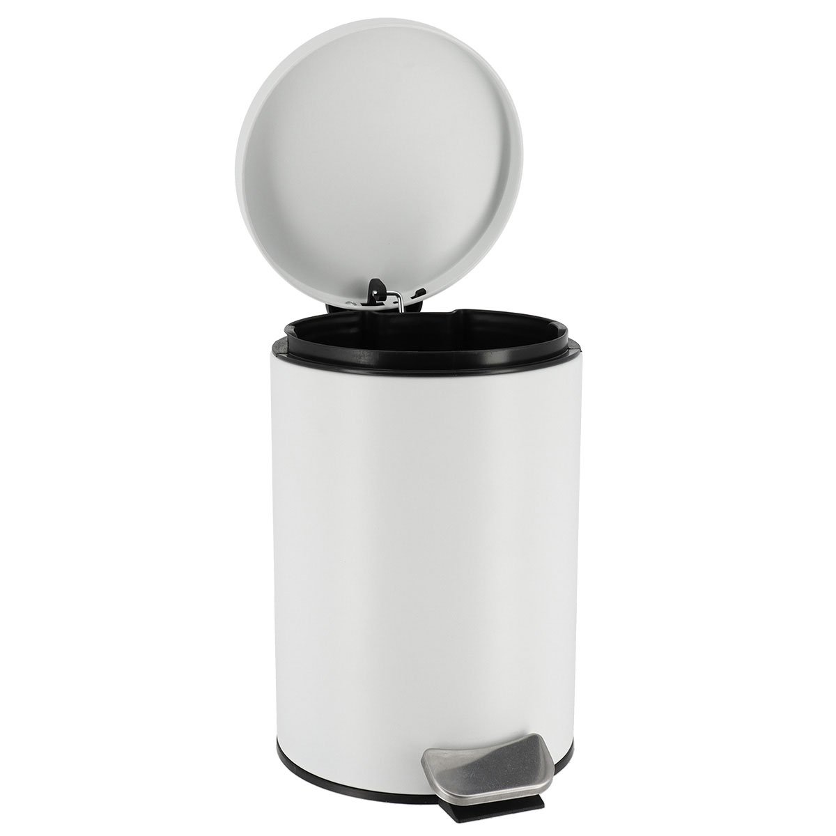 Balde wc branco inox 3l