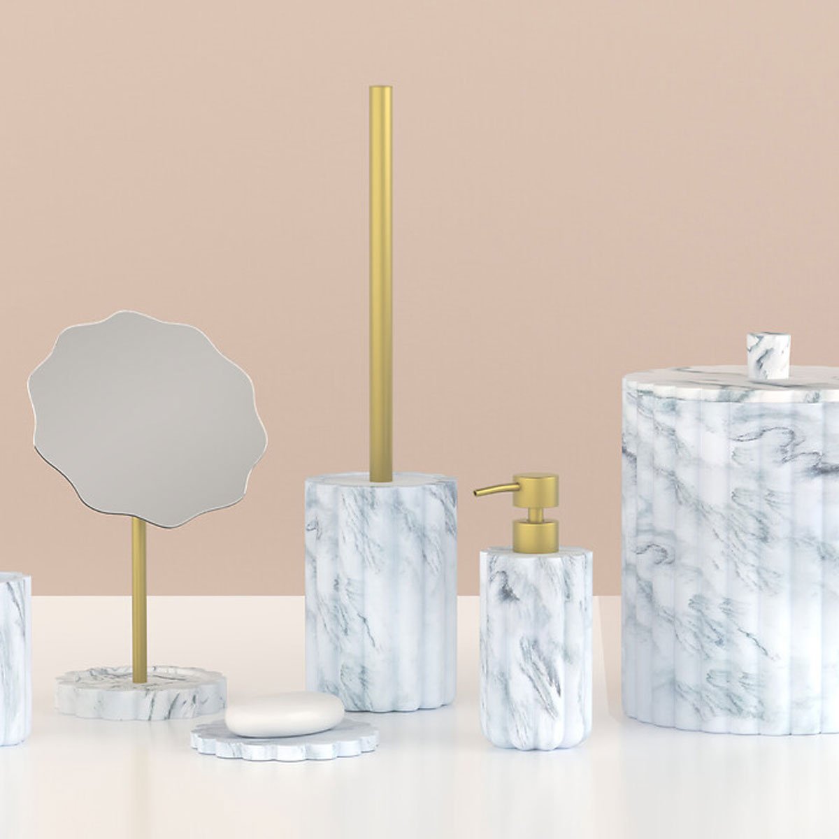 Doseador MARBY para sabonete wc branco 230ml