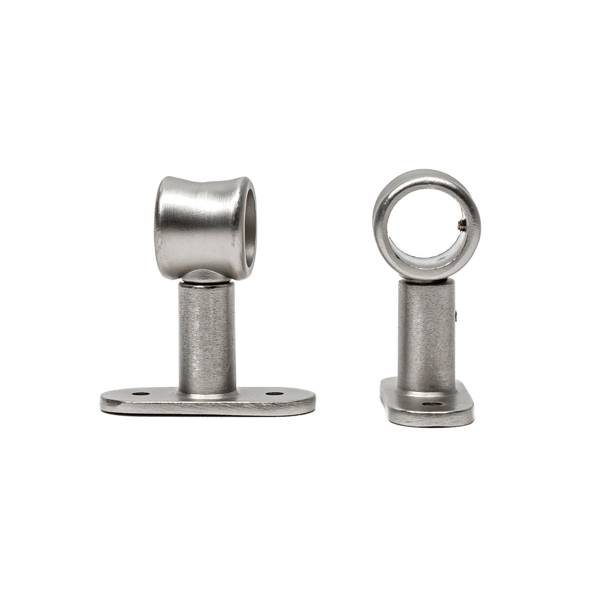 Conjunto 2 suportes simples prata 50mm