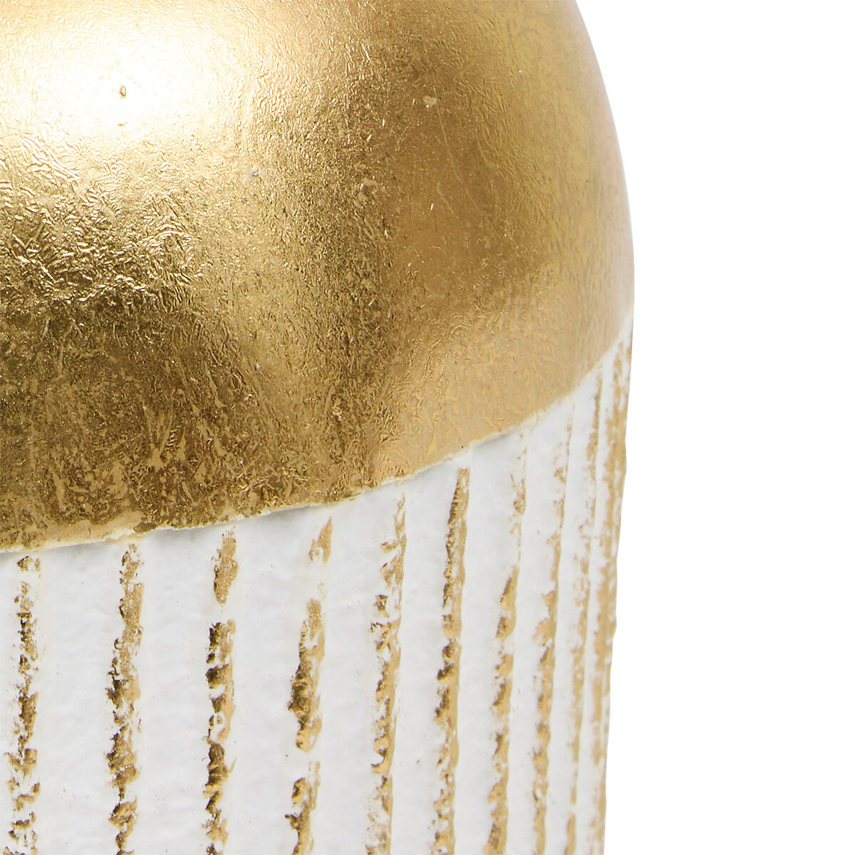 Jarra MIRSA branco e dourado 43,5cm
