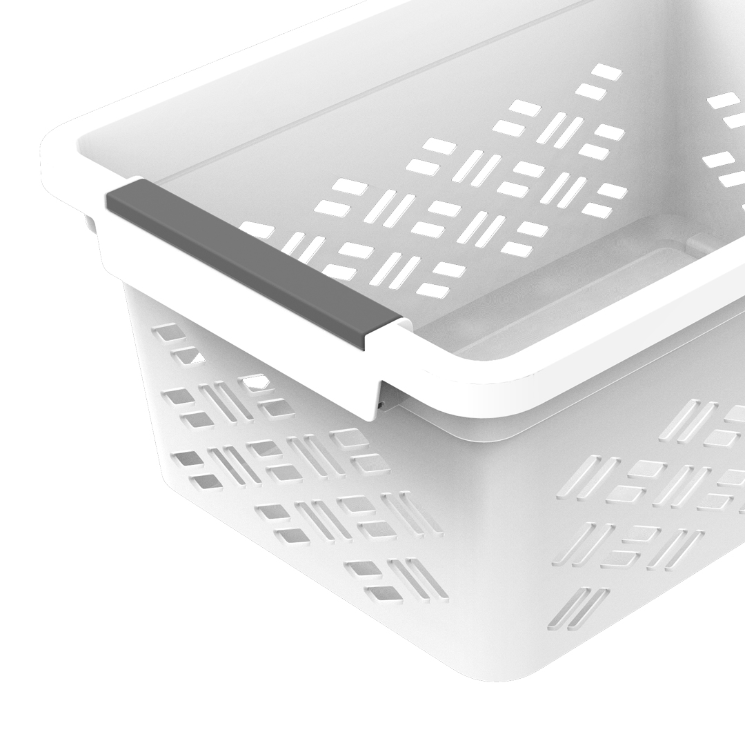 Cesto de arruma&ccedil;&atilde;o pequeno empilh&aacute;vel