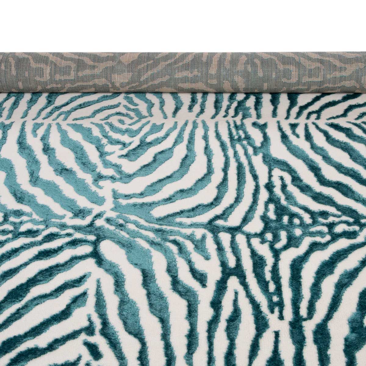 Tapete ZAHA zebra azul 200x285cm,  Tapete ZAHA zebra azul 200x285cm