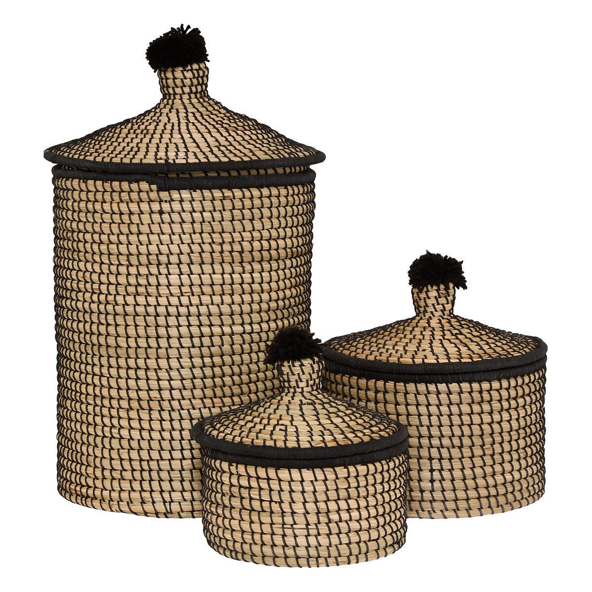 Cesto NYERO em bambu 43x35x35cm