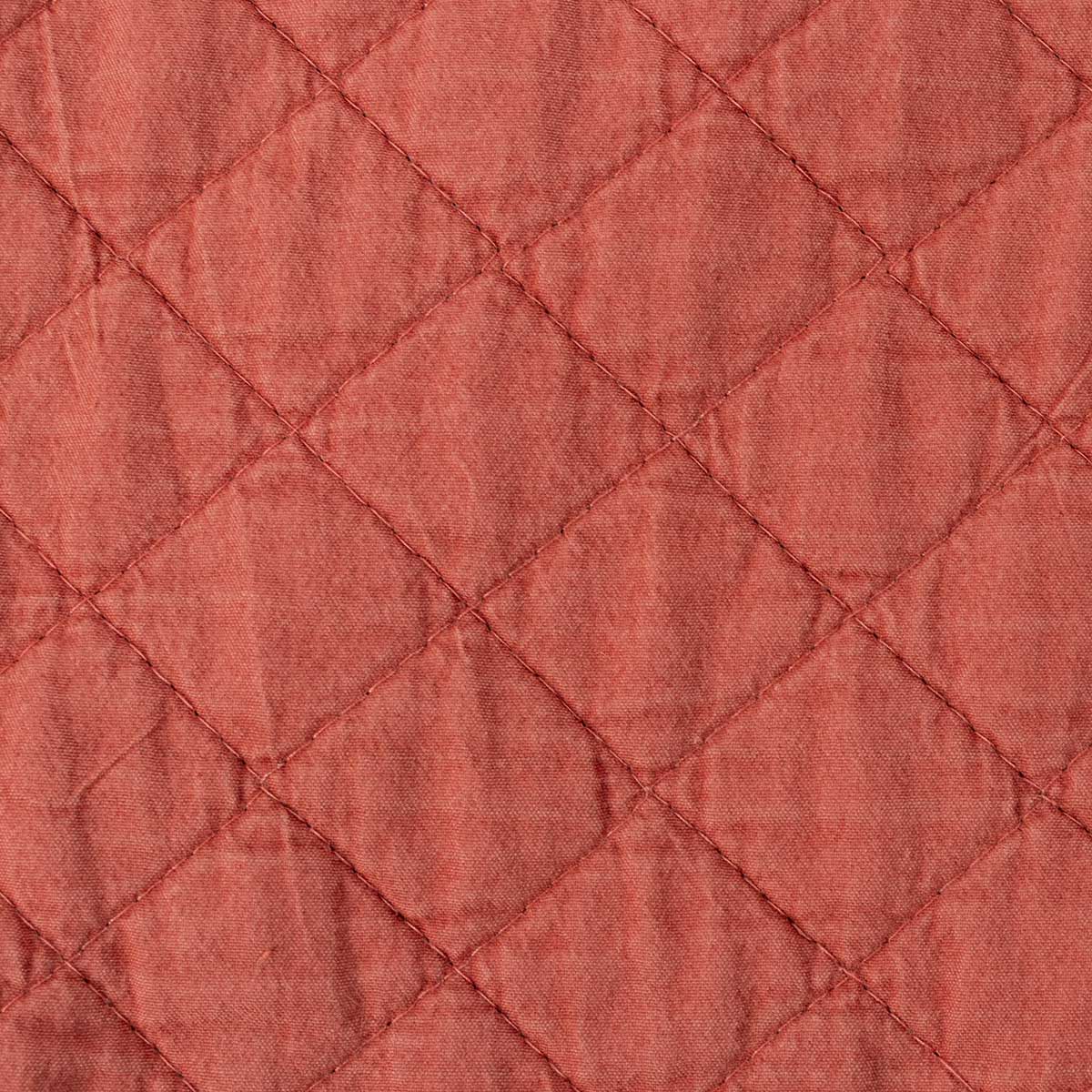 Edredão STONEWASHED terracota com folho 220x240cm