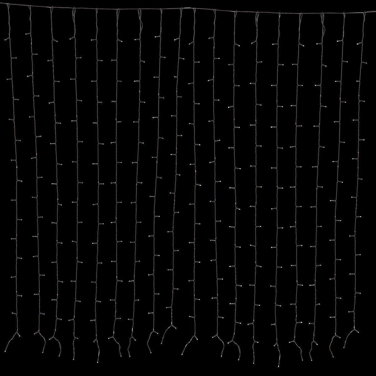 Cortina de natal 425LED branco frio 250cm