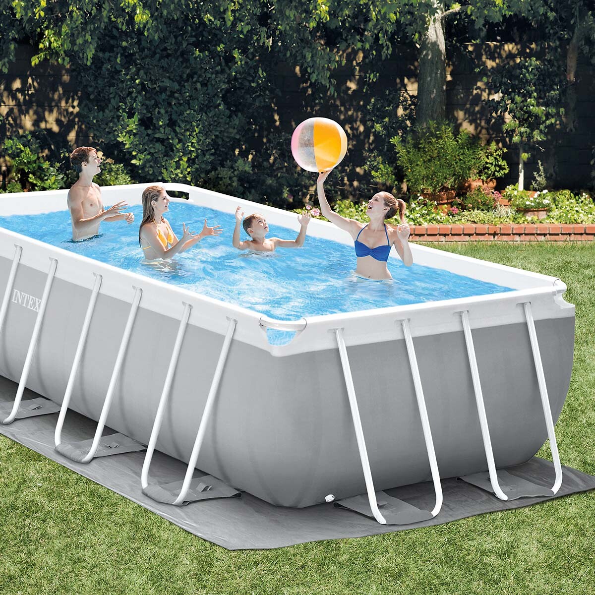 Piscina tubular prism&aacute;tica Intex
