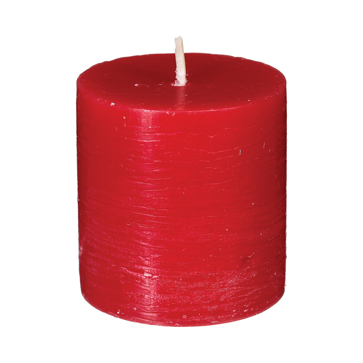 Conjunto 4 velas r&uacute;sticas vermelhas