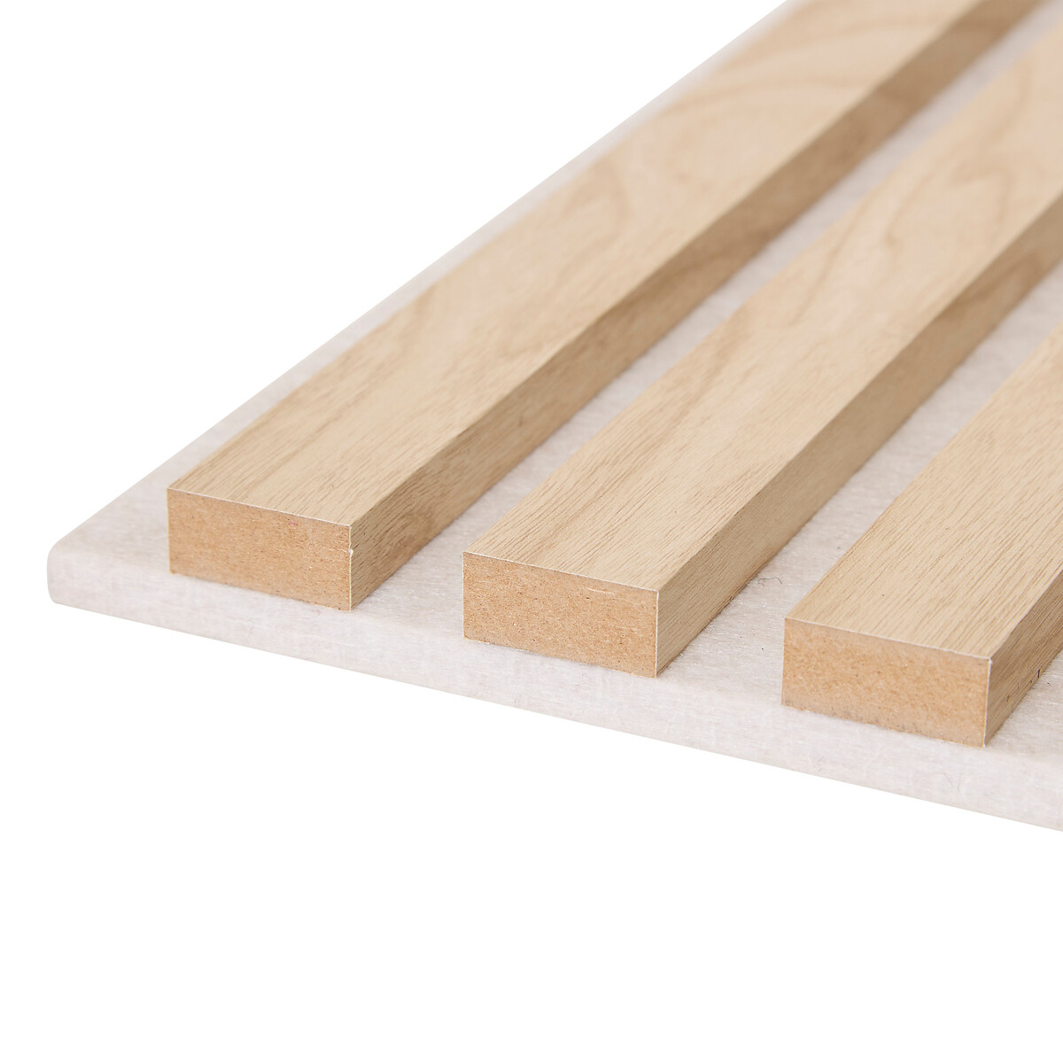 Conjunto de 3 pain&eacute;is decorativos COLVA bege em mdf 30x30cm