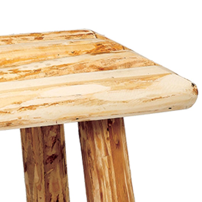 Tamborete castanho em madeira WOODY