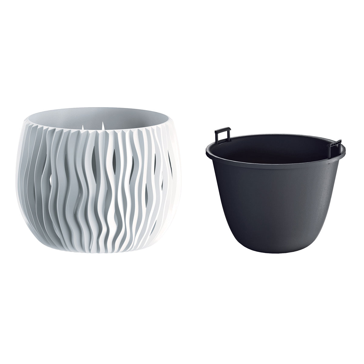 Floreira SANDY bowl branco 18cm