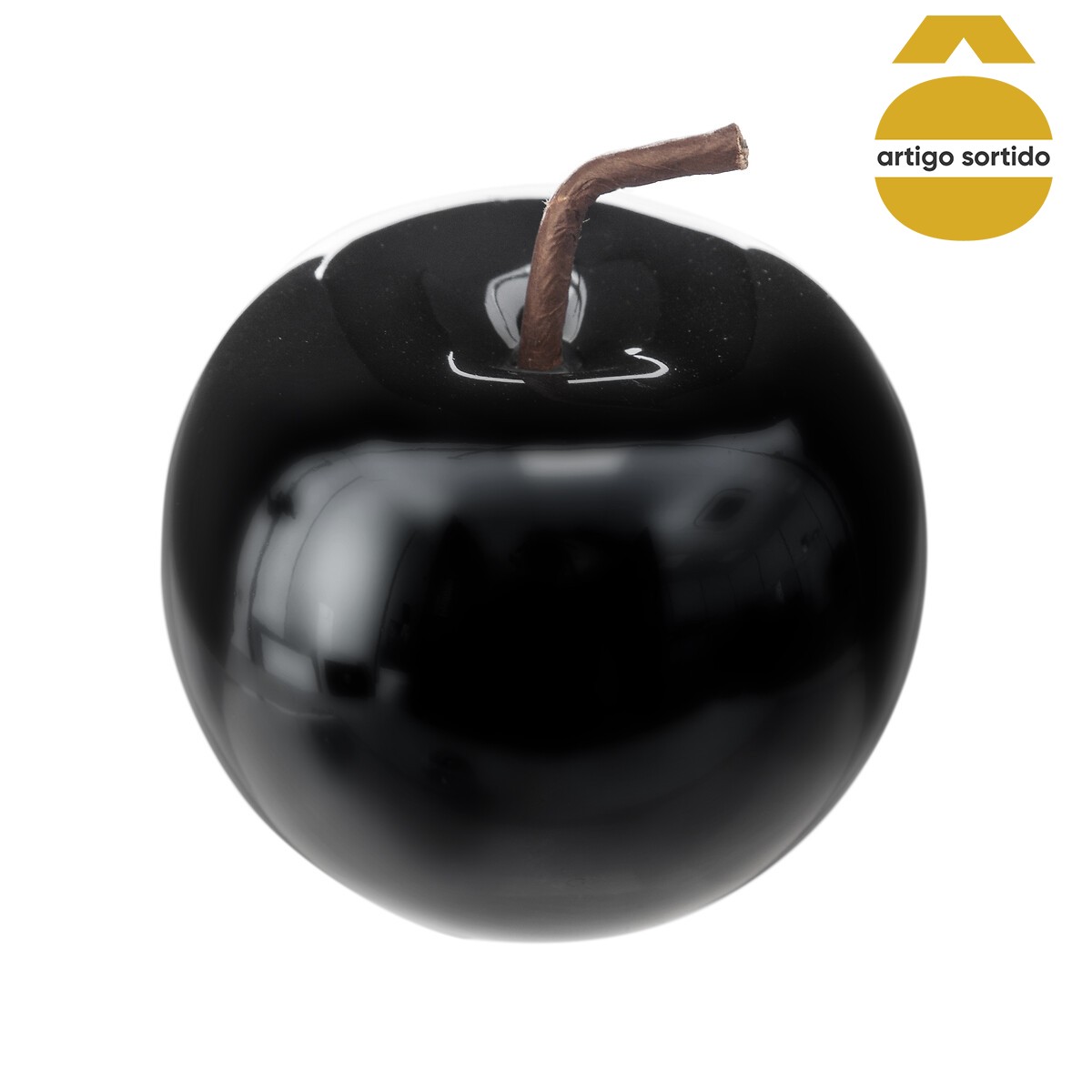 Maçã decorativa em cerâmica