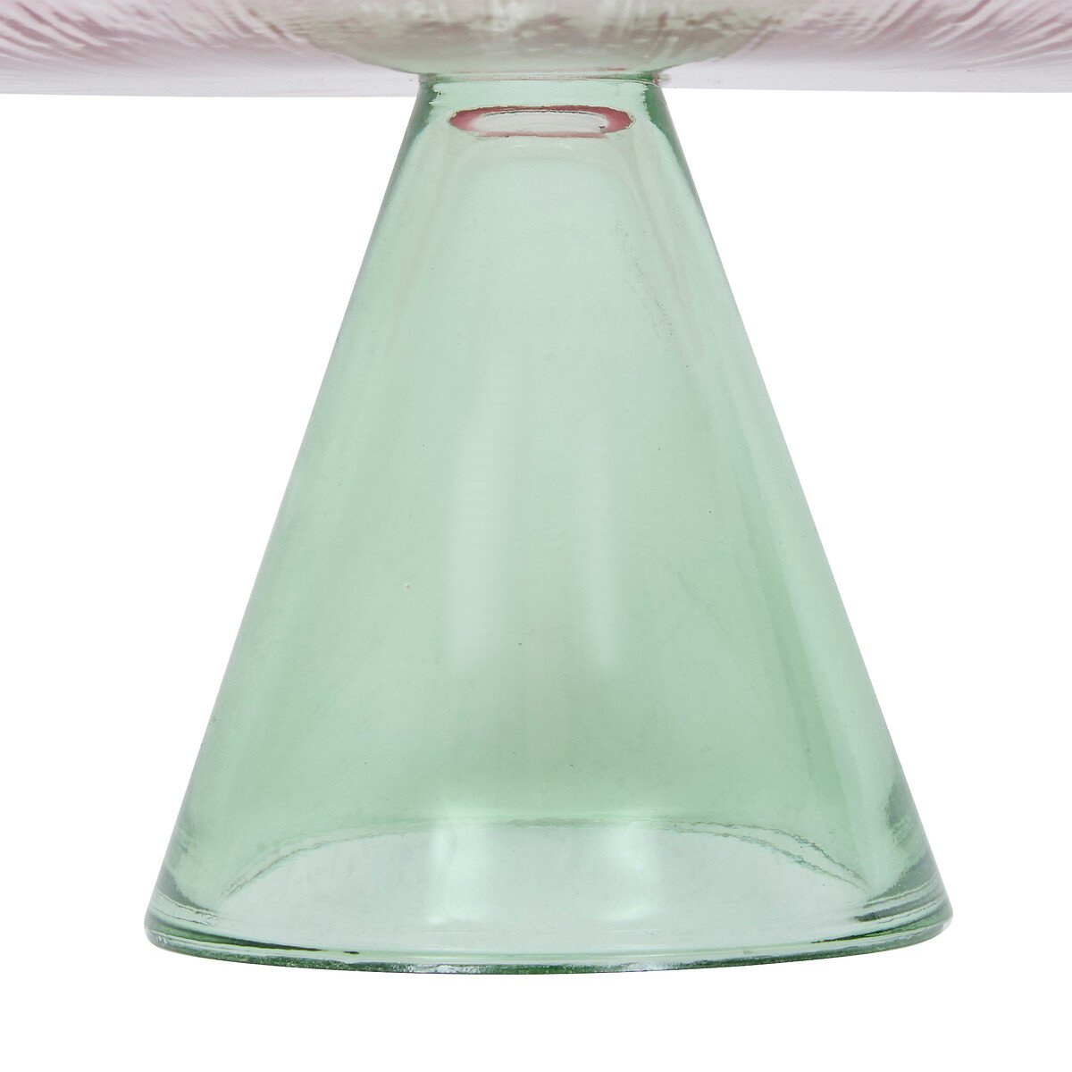 Prato de bolo FLEUR DE ROSE em vidro 28cm