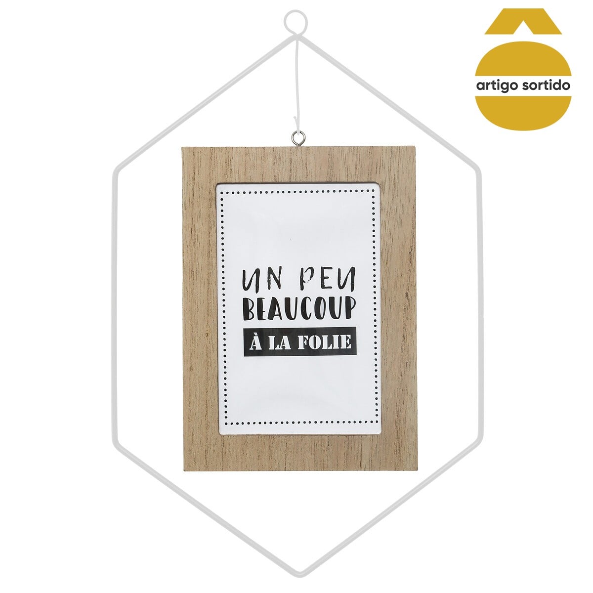 Moldura fotos para pendurar em metal