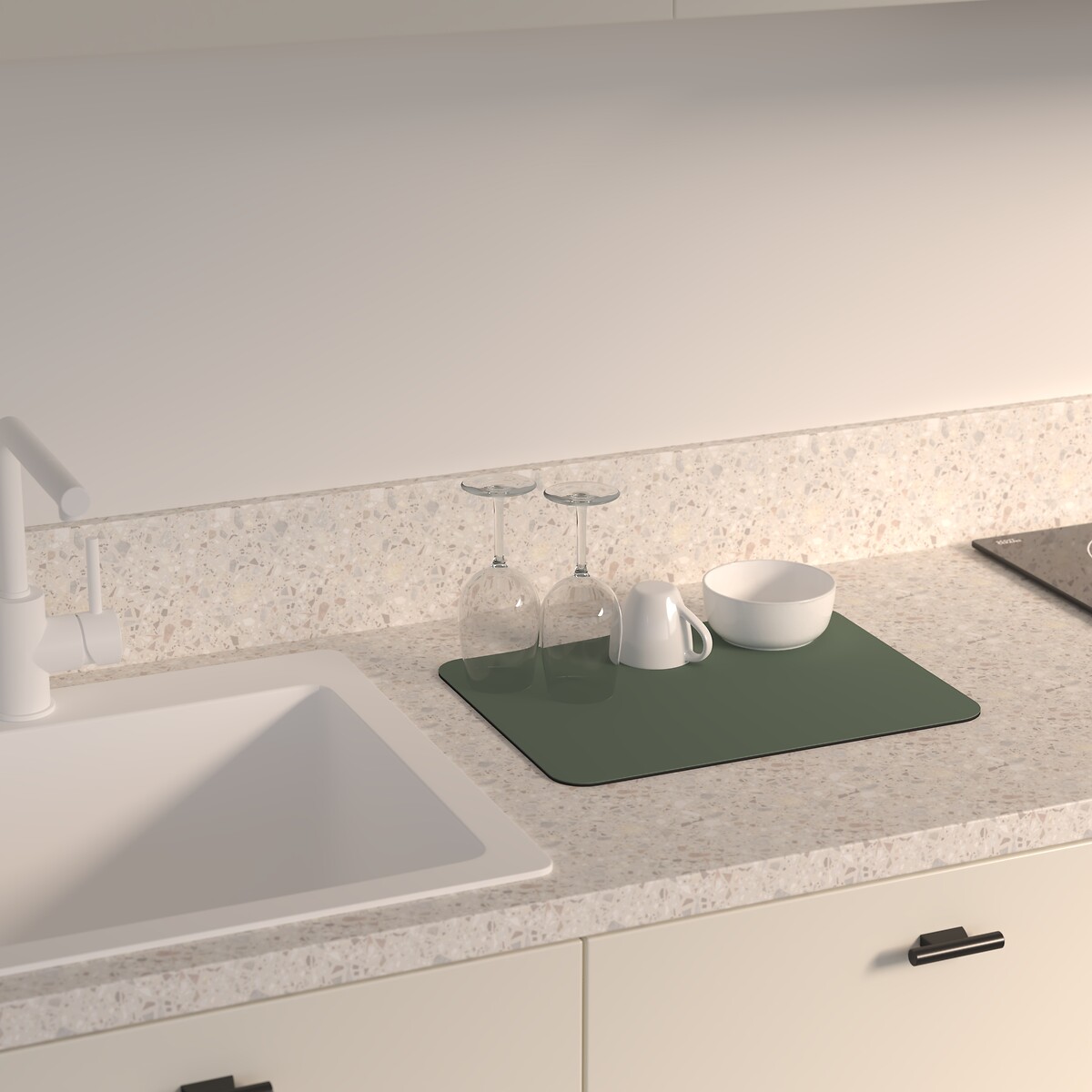 Tapete escorredor de lou&ccedil;a