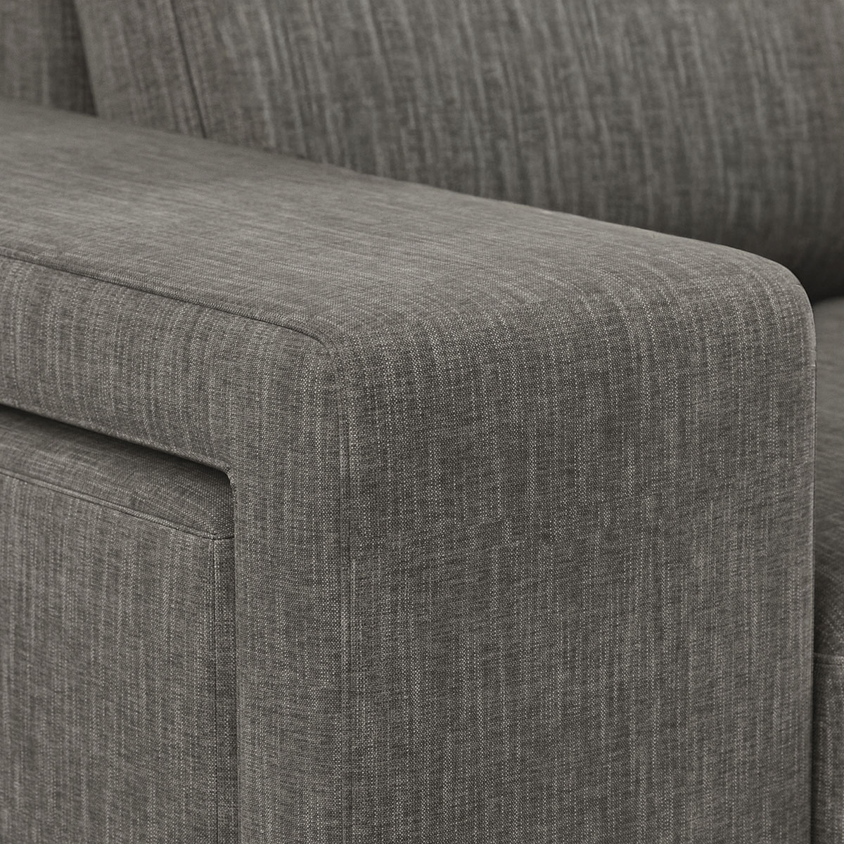 Sof&aacute; cama com chaise longue revers&iacute;vel TRENTO cinza