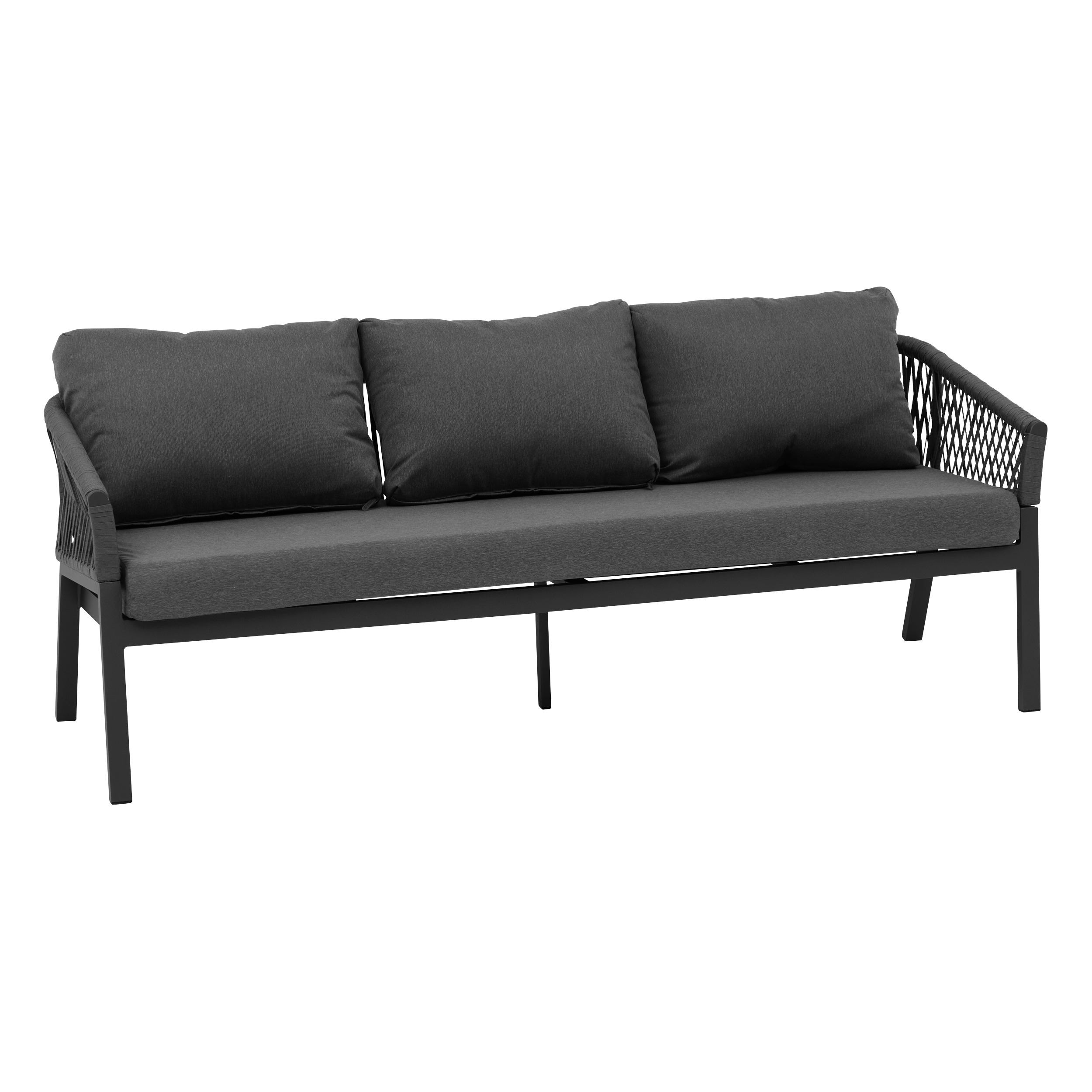 Conjunto de jardim ORIENGO cinza escuro