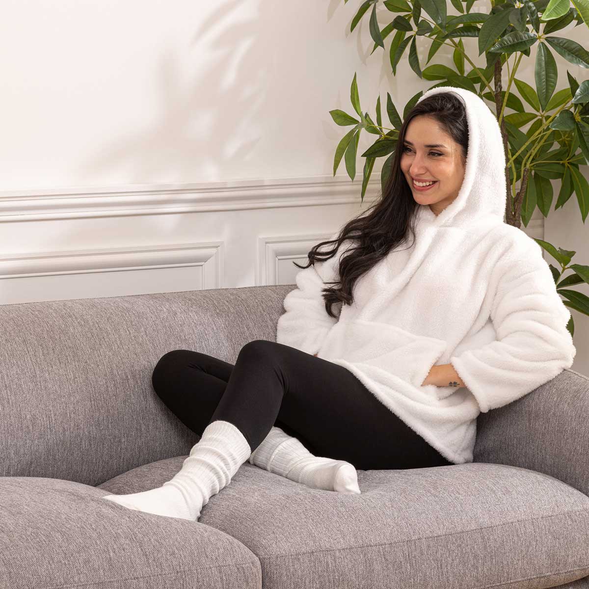 Manta camisola TEDDY branca