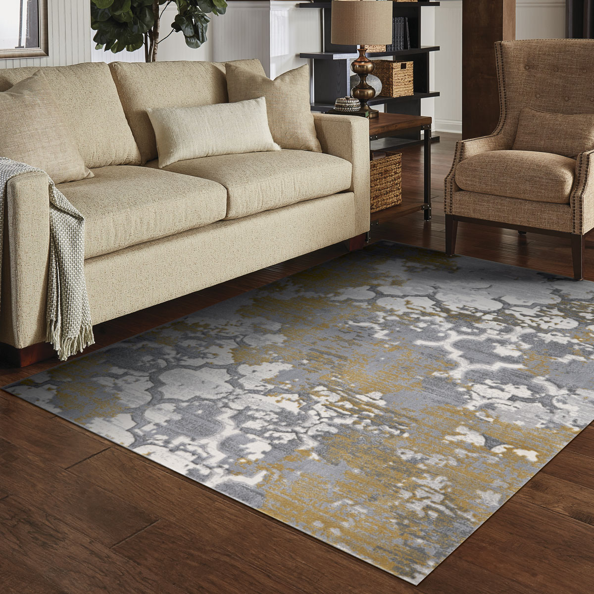 Tapete VIQI amarelo 240x340cm