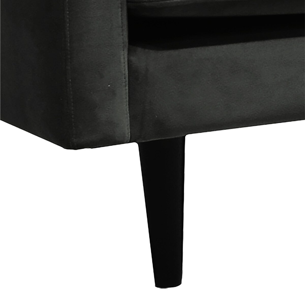 Sofá CANDICE verde escuro de veludo 194cm