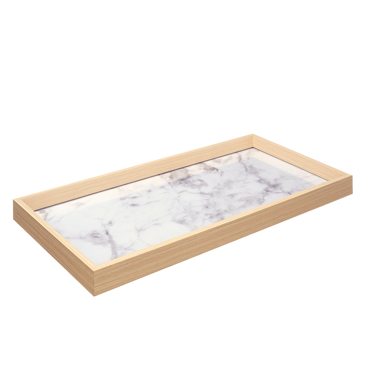 Conjunto 3 tabuleiros efeito mármore natural