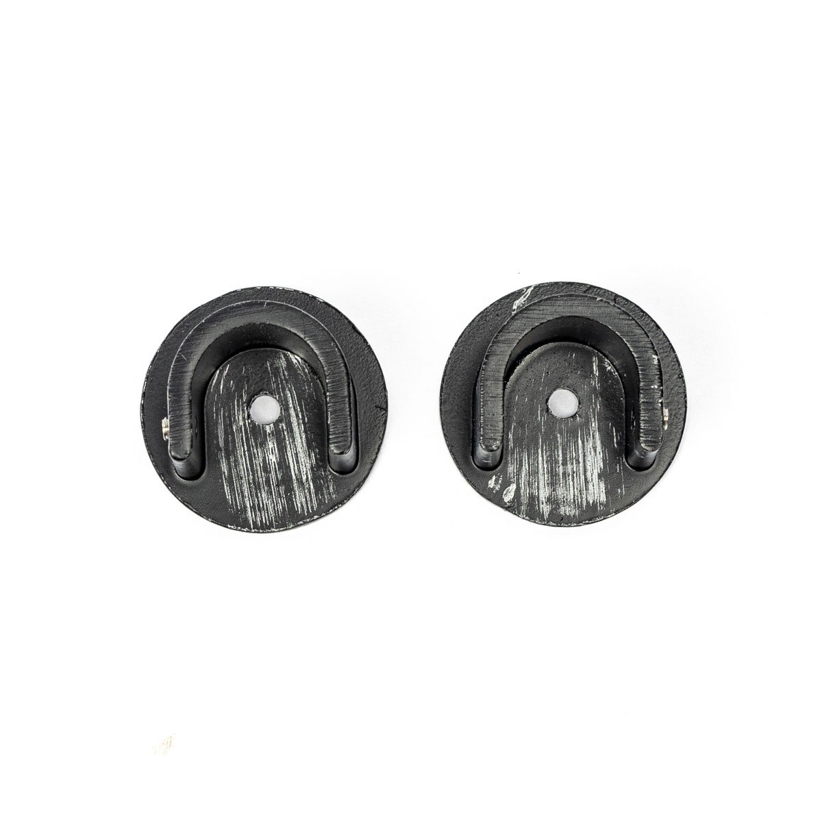 Conjunto de 2 suportes parede preto e prateado d20