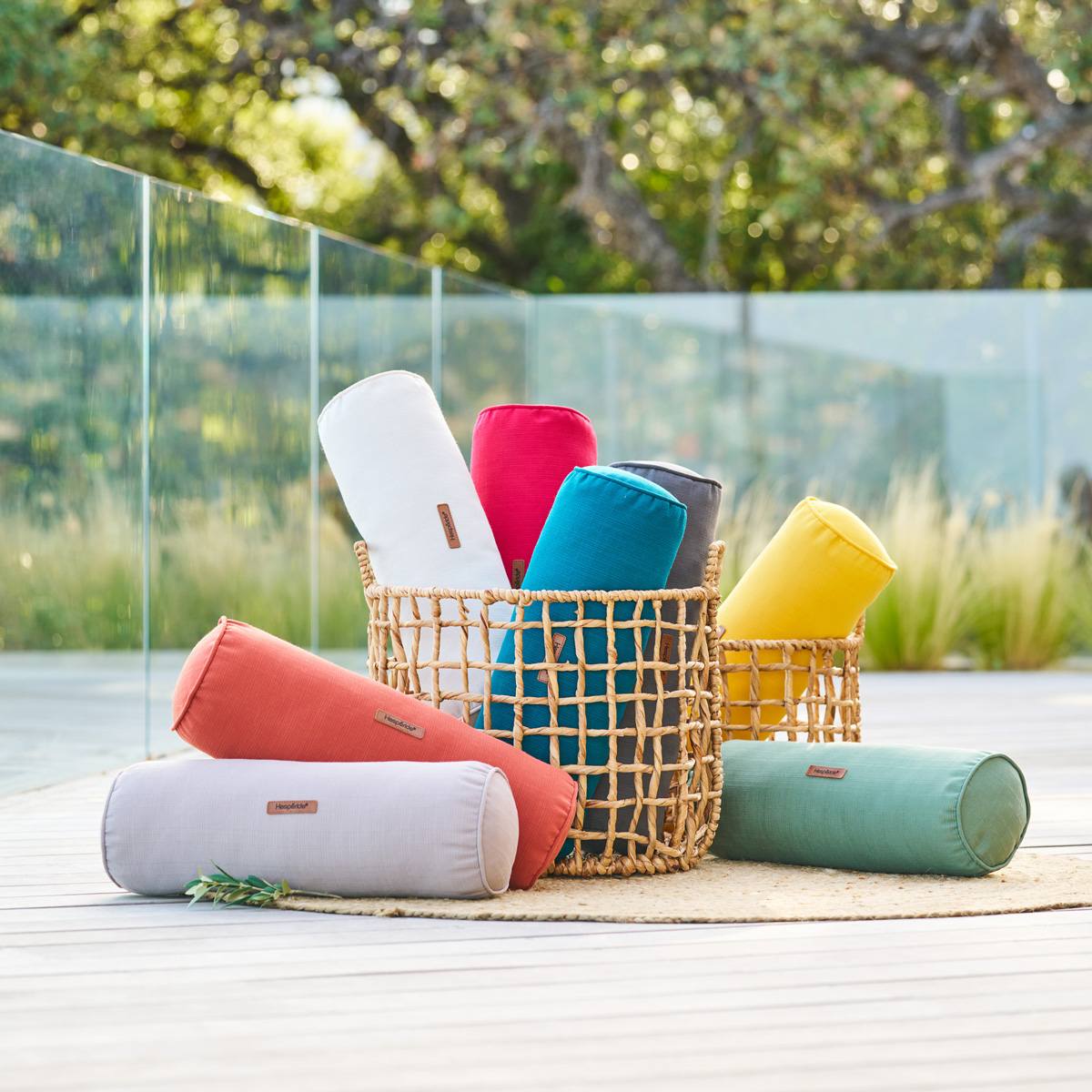 Almofada cinza ard&oacute;sia para expregui&ccedil;adeira KORAI