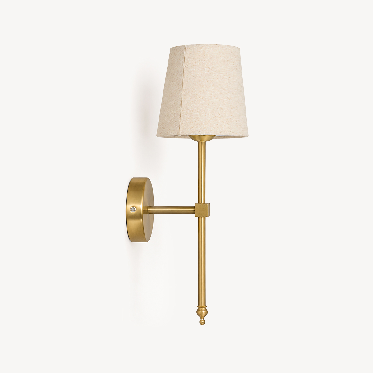Candeeiro de parede MONA dourado em metal