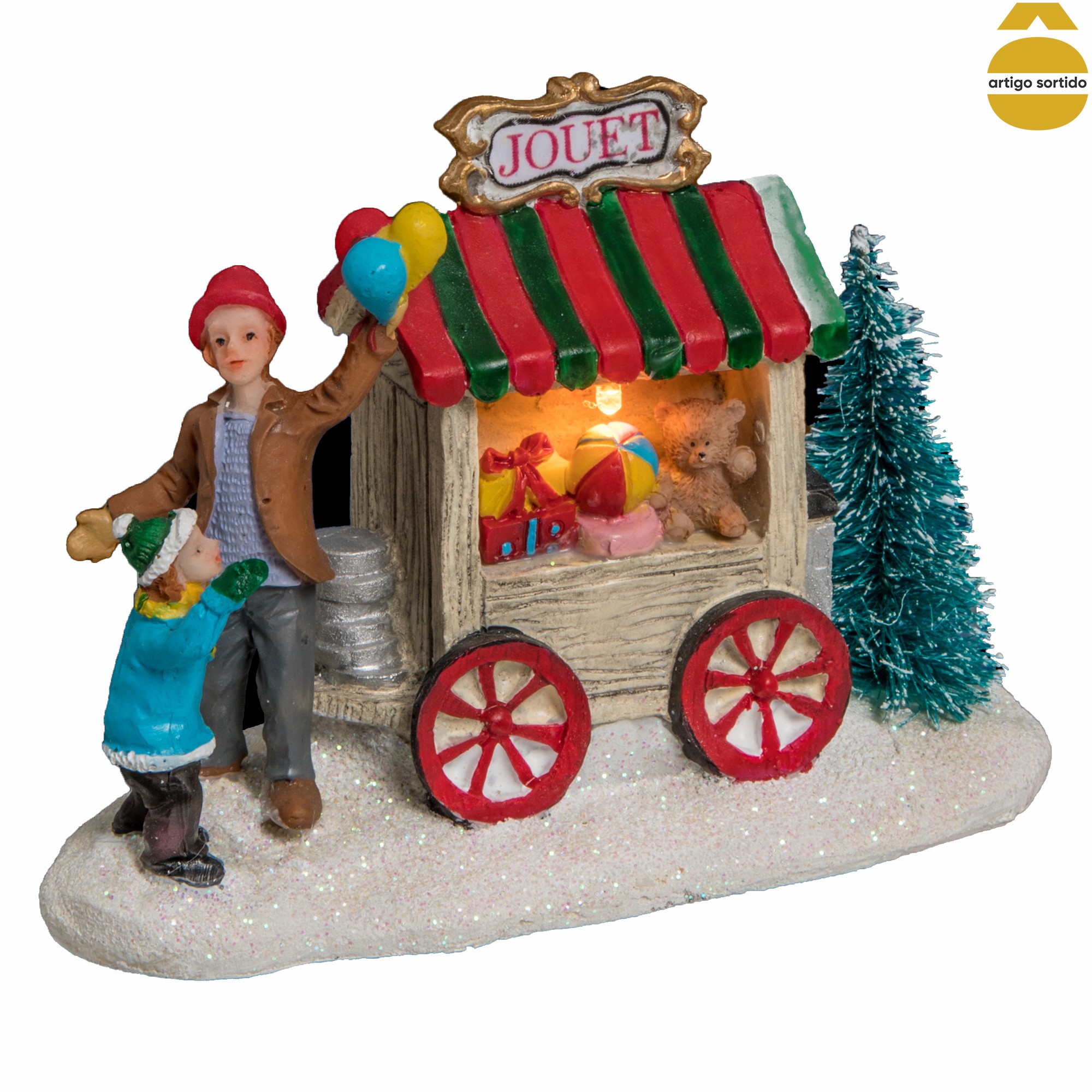 Mini cenário natalício luminoso