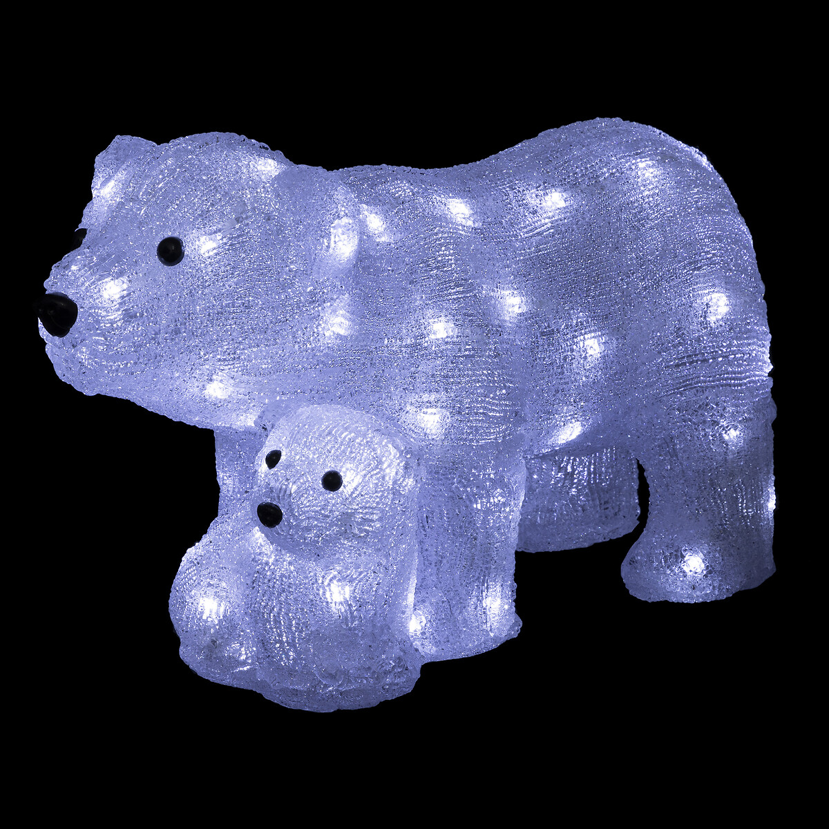 Urso Com Cria Luminoso 60 LEDs
