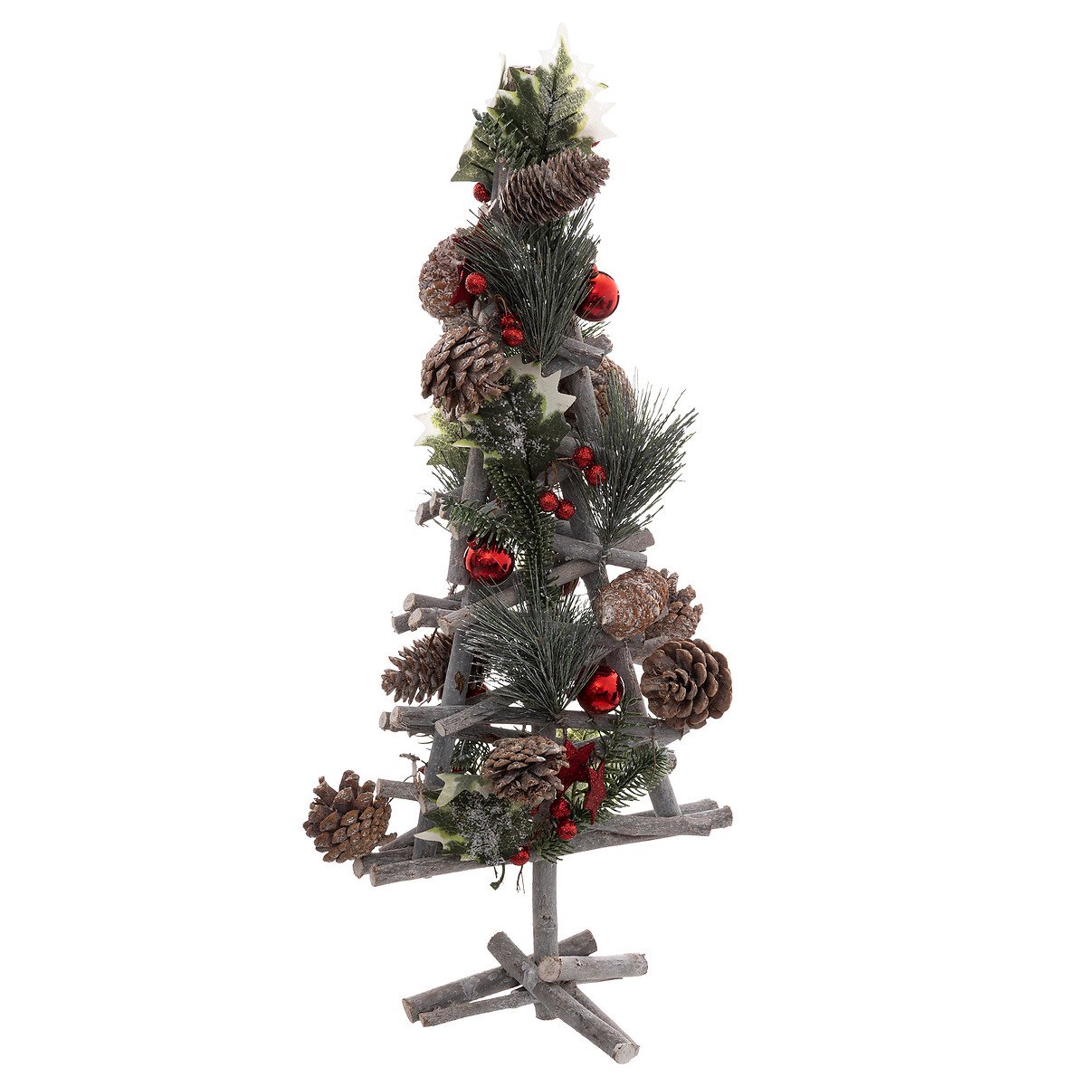 Árvore NATURE com pinhas e ramos 55cm,  Árvore NATURE com pinhas e ramos 55cm