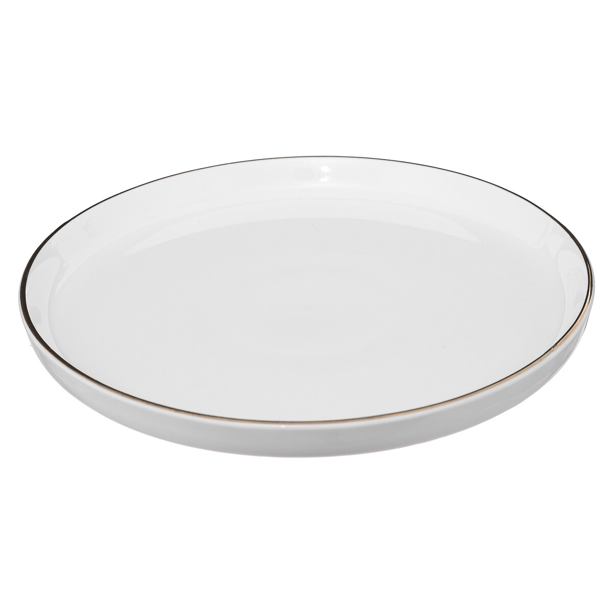 Prato de sobremesa SUBLIMA cinza claro em porcelana 20cm