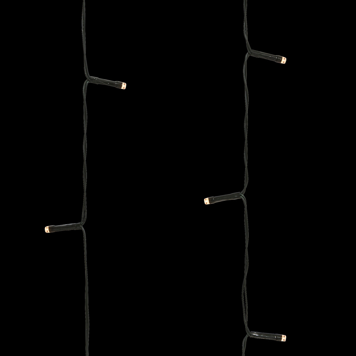 Cortina de natal 204LED branco quente 120cm