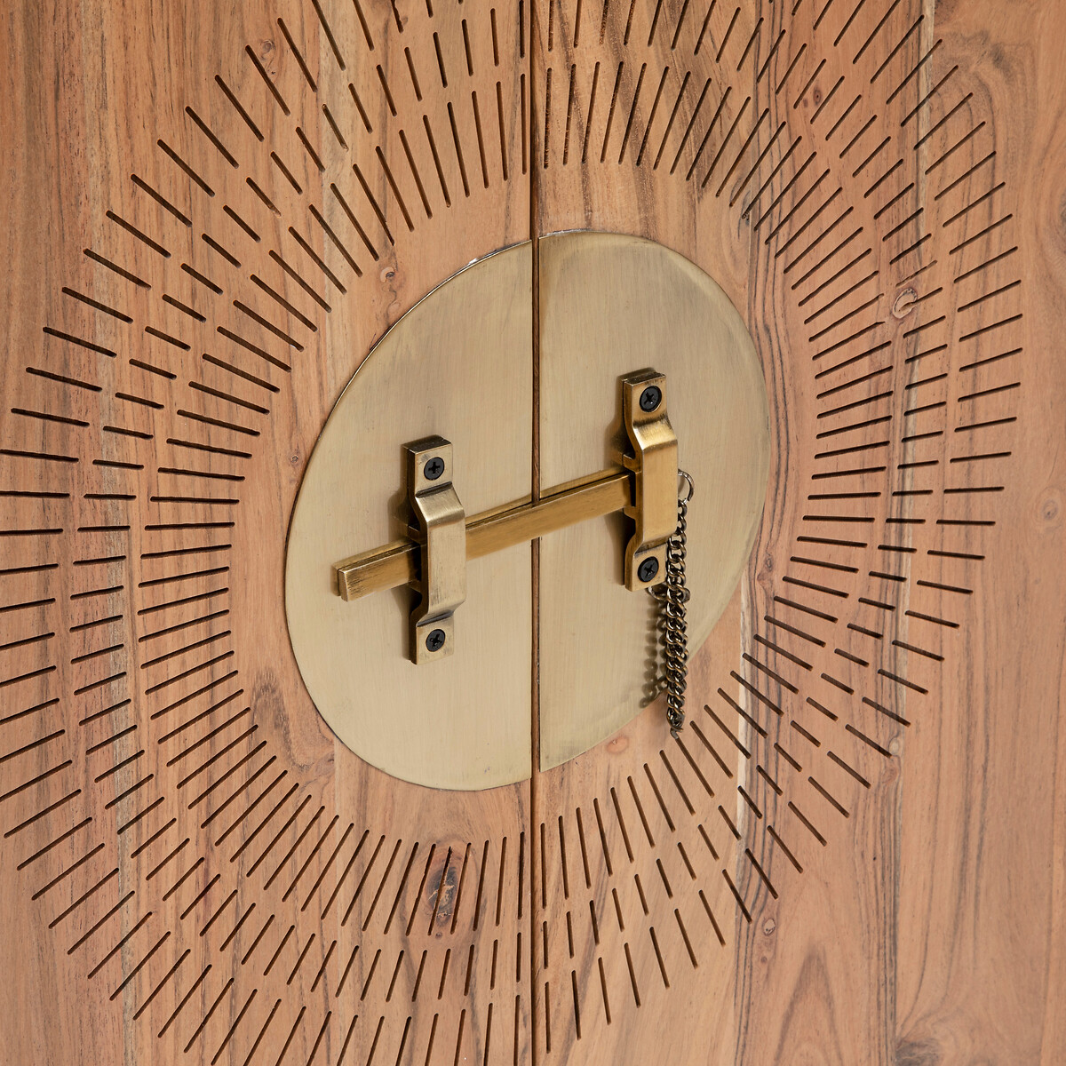 Móvel de apoio JILING com 2 portas em madeira acácia,  Móvel de apoio JILING com 2 portas em madeira acácia